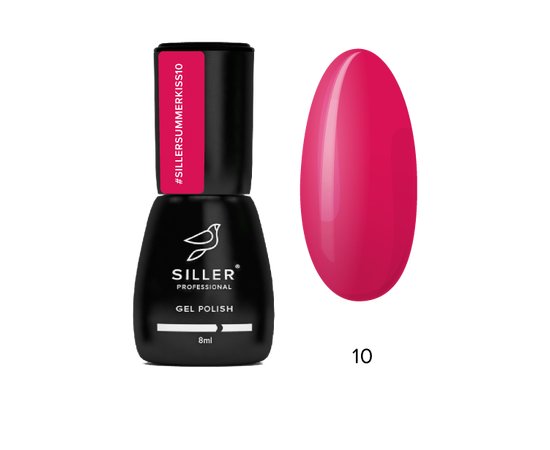 Зображення  Гель-лак для нігтів Siller Gel Polish Summer Kiss №10, 8 мл, Об'єм (мл, г): 8, Колір: 10