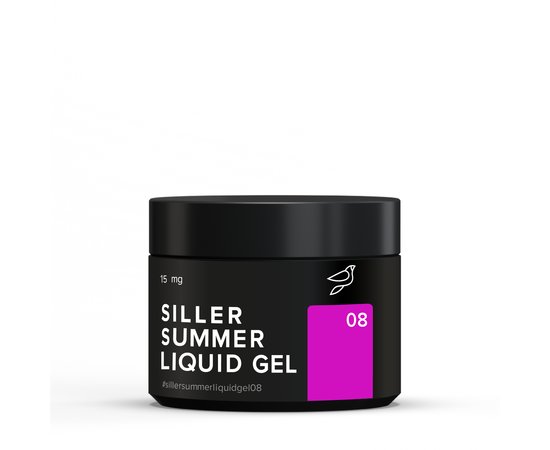 Зображення  Гель для моделювання нігтів Siller Summer Liquid Gel №08, 15 мл, Об'єм (мл, г): 15, Колір: 08