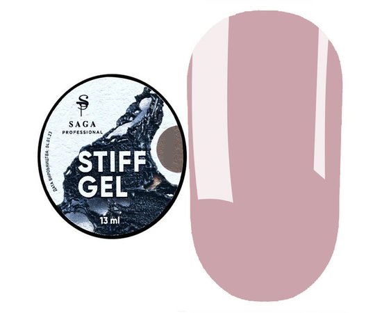 Изображение  Гель-желе для наращивания ногтей Saga Professional Stiff Gel №06 Barbie, 13 мл, Объем (мл, г): 13, Цвет: 06