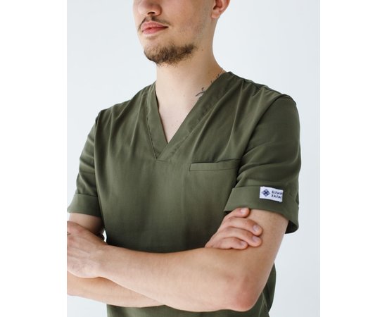 Изображение 4 Medical suit for men Marseille khaki s. 52, "WHITE ROBE" 353-368-708, Size: 52, Color: khaki