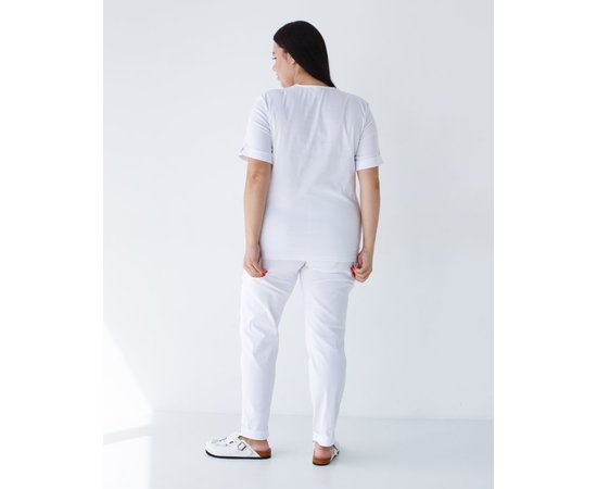 Зображення 2 Медичний костюм жіночий Марсель білий +SIZE р. 56, "БІЛИЙ ХАЛАТ" 499-324-708, Розмір: 56, Колір: білий