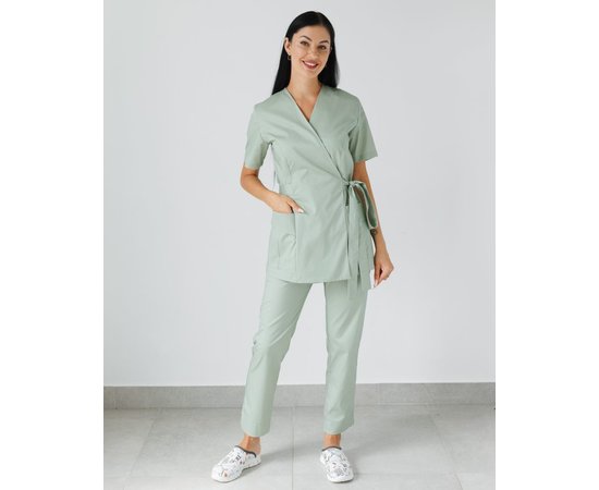 Изображение  Women's medical suit Kyoto pistachio s. 54, "WHITE ROBE" 519-396-679, Size: 54, Color: pistachio