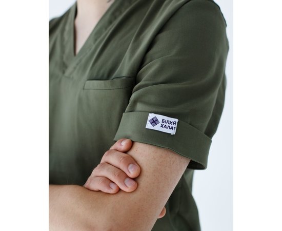 Изображение 5 Medical suit for men Marseille khaki s. 48, "WHITE ROBE" 353-368-708, Size: 48, Color: khaki