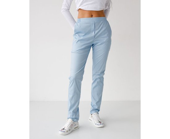 Изображение  Women's Medical Pants Toronto Blue s. 40, "WHITE ROBE" 390-462-758, Size: 40, Color: azure