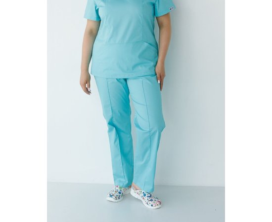 Изображение  Women's medical pants menthol +SIZE s. 58, "WHITE ROBE" 387-441-758, Size: 58, Color: menthol