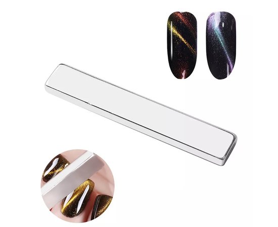 Изображение  Rectangular magnet for gel polish "Cat's eye", (6 cm)