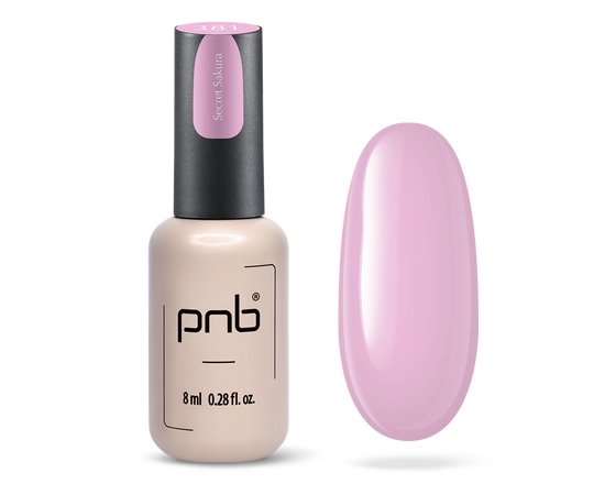 Изображение  PNB Gel Polish 381 Secret Sakura light lilac, 8 ml, Volume (ml, g): 8, Color: 381