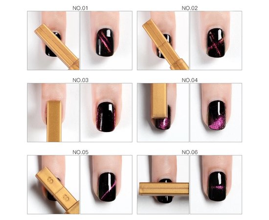 Изображение 5 Gel polish magnet, rectangular Gold