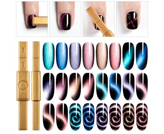 Изображение 3 Gel polish magnet, rectangular Gold