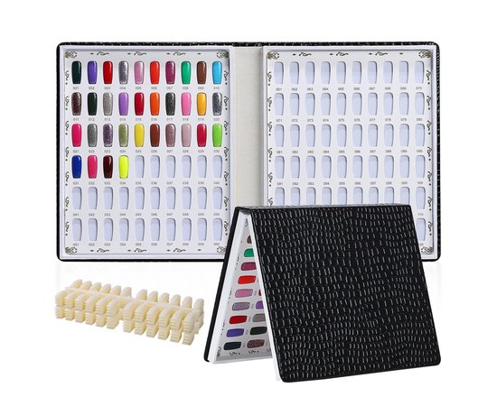 Изображение 2 Palette book for 120 samples for demonstrating gel polishes (without tips) Black