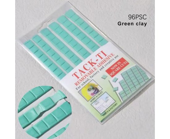 Изображение  Plasticine-glue for fixing tips, false nails Green