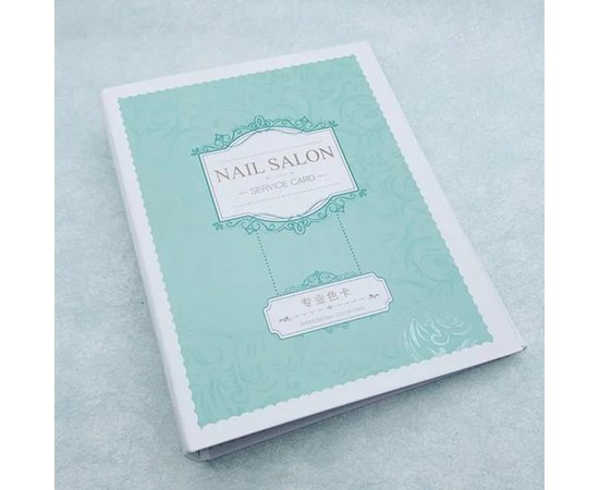 Изображение  Catalog (album) for demonstrating tips and eyelashes Nail Salon Green