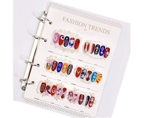 Изображение 3 Каталог (альбом) для демонстрации типс и ресниц Nail Salon Фиолетовый