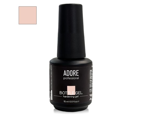 Зображення  Камуфлюючий гель Adore prof. Bottle Gel Caramel для зміцнення нігтів, карамель, 15 мл, Об'єм (мл, г): 15, Колір: Caramel