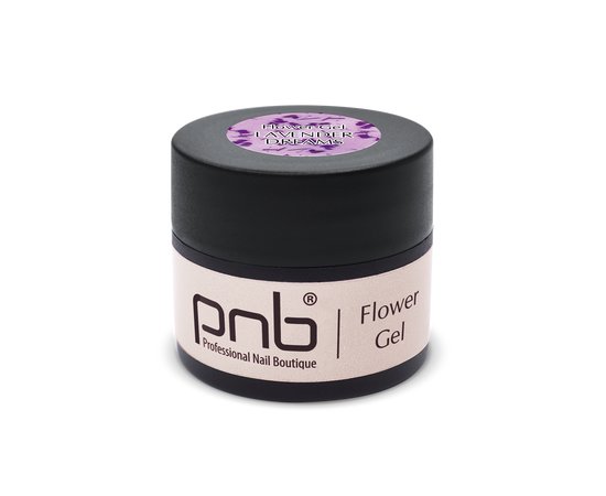 Изображение 2 Цветочный гель для дизайна ногтей PNB UV/LED Flower Gel Lavender Dreams, 5 мл, Объем (мл, г): 5, Вариант: Lavender Dreams