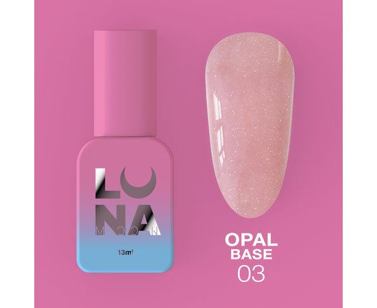 Изображение  Camouflage base for nails LUNAMoon Opal Base №03, 13 ml, Color: 3