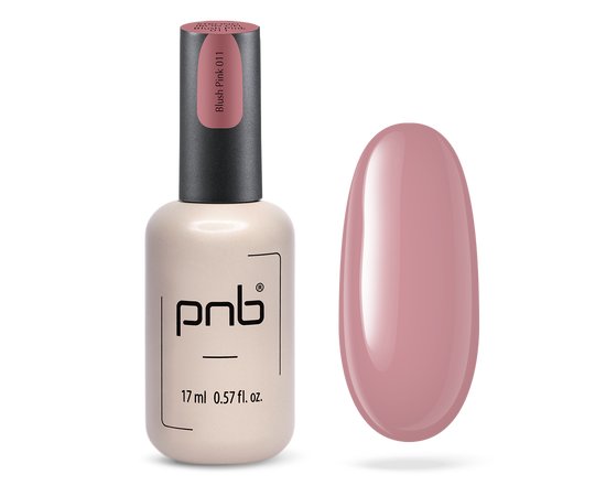 Зображення  Гель конструюючий для нігтів PNB UV/LED Strong Iron Gel 011 Blush Pink рожевий рум'янець, 17 мл, Об'єм (мл, г): 17, Колір: 11 Blush Pink