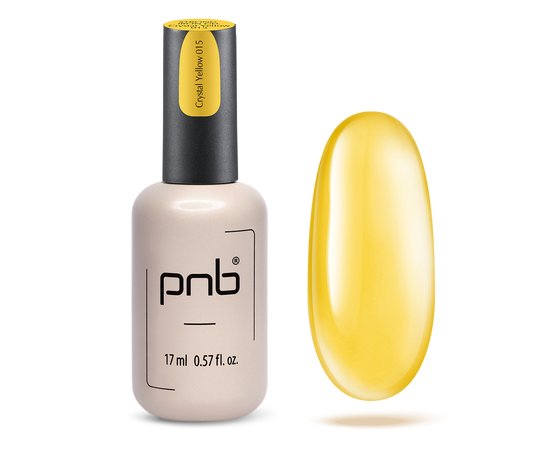 Изображение  PNB UV/LED Strong Iron Gel 015 Сrystal Yellow, 17 ml, Volume (ml, g): 17, Color: 15 Сrystal Yellow