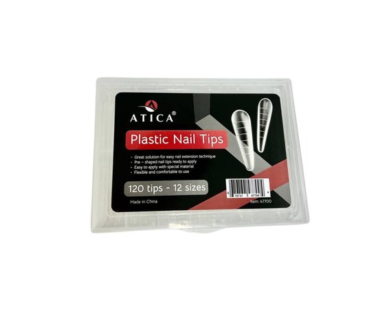 Изображение  Atica Plastiс Nail Tips Modern Almond upper forms size 12, modern almond, 120 pcs