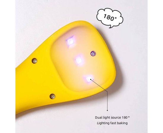 Изображение 9 Мини UV/LED лампа LSQ3 на аккумуляторе и с USB шнуром для сушки гель лака (гелевых типс, верхних форм), 5 Вт. Оранжевый