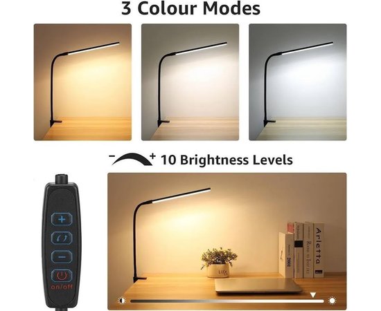 Изображение 8 Гибкая LED лампа FX-033 (8 Вт.) на гибкой ножке и струбцине - для дополнительного освещения рабочего стола