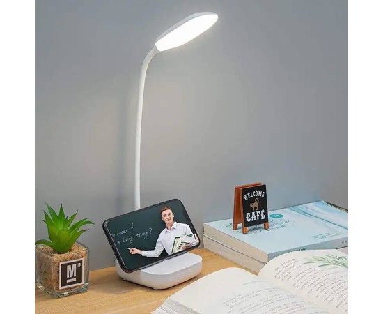 Изображение 2 Rechargeable LED Lamp 1961 (3 W) on a flexible leg + phone stand - for desk lighting