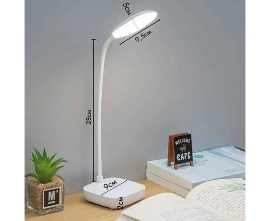 Изображение 4 Rechargeable LED Lamp 1961 (3 W) on a flexible leg + phone stand - for desk lighting