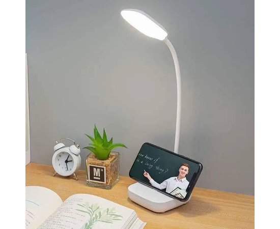 Изображение 5 Rechargeable LED Lamp 1961 (3 W) on a flexible leg + phone stand - for desk lighting