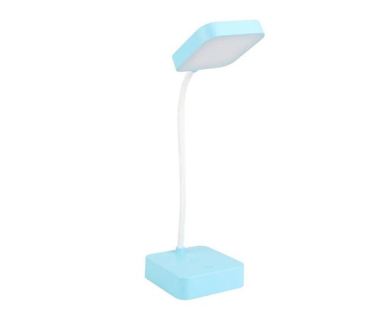 Изображение 3 Rechargeable LED Lamp 1954 (3 W) on a flexible leg + phone stand for desk lighting Blue