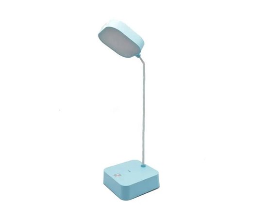 Изображение 9 Rechargeable LED Lamp 1954 (3 W) on a flexible leg + phone stand for desk lighting Blue