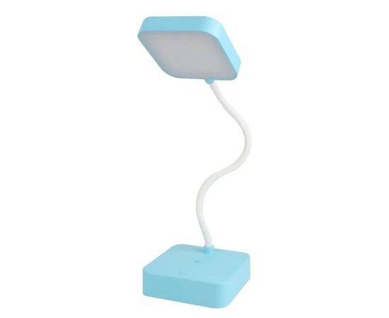 Изображение 8 Rechargeable LED Lamp 1954 (3 W) on a flexible leg + phone stand for desk lighting Blue