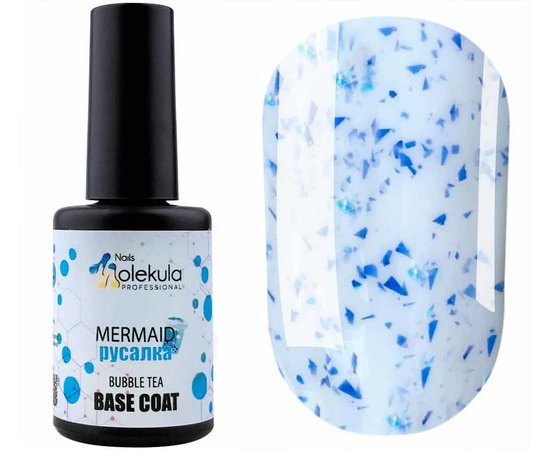 Изображение  Base for gel polish Nails Molekula Base Bubble Tea Mermaid №BB002, 12 ml, Volume (ml, g): 12, Color: BB002