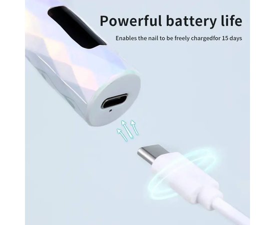 Изображение 4 Лампа-фонарик Led 13 на аккумуляторе для сушки ногтей (гелевых типс, верхних форм, декора), 3 Вт.