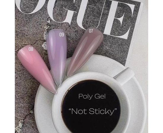 Зображення 3 Гель для нігтів Oxxi Professional Poly Gel Not Sticky №07, 30 мл, Об'єм (мл, г): 30, Варіант: 07