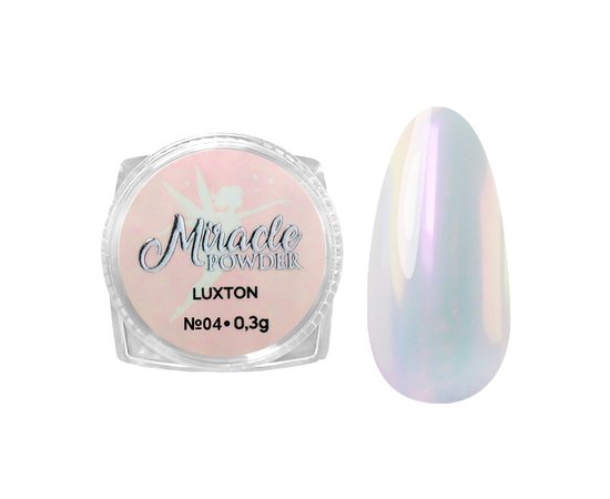 Изображение  Премиальная пудра для дизайна ногтей Miracle Powder LUXTON №04, 0.3 г, Объем (мл, г): 0.3, Цвет: 04