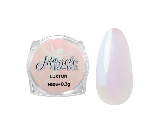 Изображение  Премиальная пудра для дизайна ногтей Miracle Powder LUXTON №06, 0.3 г, Объем (мл, г): 0.3, Цвет: 06