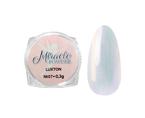 Изображение  Премиальная пудра для дизайна ногтей Miracle Powder LUXTON №07, 0.3 г, Объем (мл, г): 0.3, Цвет: 07