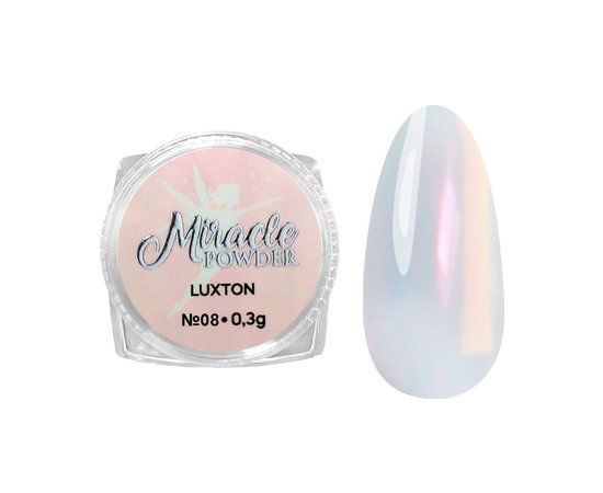 Изображение  Премиальная пудра для дизайна ногтей Miracle Powder LUXTON №08, 0.3 г, Объем (мл, г): 0.3, Цвет: 08