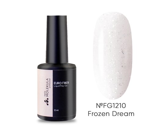 Изображение  Жидкий полигель Nails Molekula Euro Fiber Gel Frozen Dream Замерзшая мечта, 12 мл, Объем (мл, г): 12, Цвет: FG1210