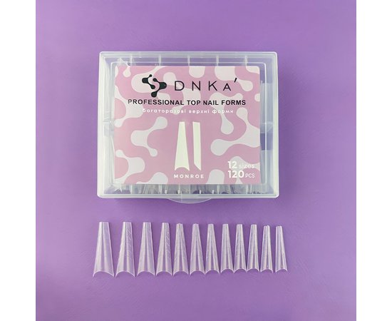 Изображение  Верхние формы для наращивания ногтей DNKa Top Nail Forms Monroe "Монро", 120 шт