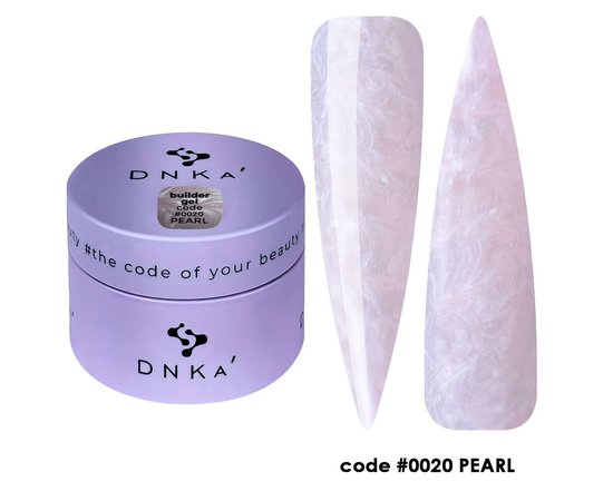 Изображение  Гель моделирующий DNKa Builder Gel Pearl №0020, 30 мл , Объем (мл, г): 30, Цвет: 0020