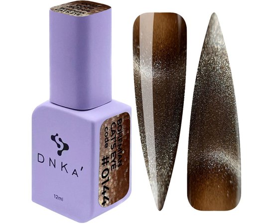 Изображение  Nail gel polish DNKa Bohemian Cat's Eye No.0144, 12 ml, Volume (ml, g): 12, Color: 0144