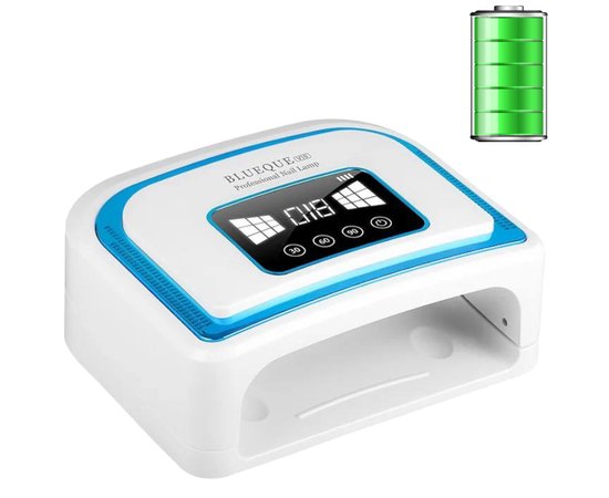 Изображение  Battery operated lamp BQ V10 120W LED/UV for curing, blue