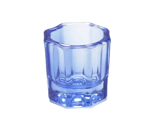 Изображение  Cup for paint monomer, for mixing different liquids - glass Blue