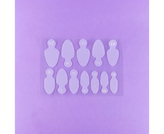 Изображение  Силиконовые молды для маникюра DNKa Professional nail molds №0003, 36 шт