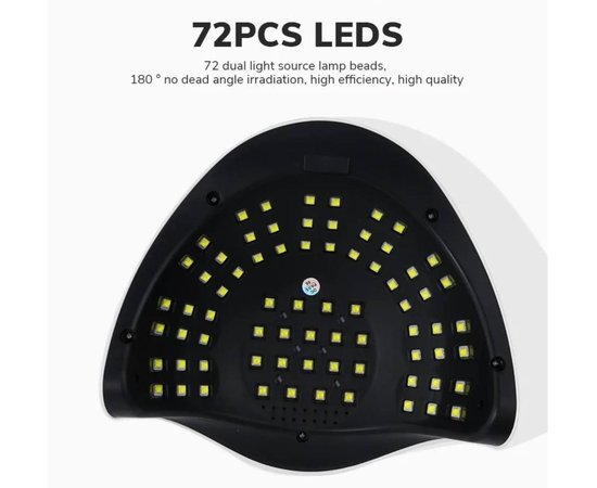 Изображение 2 Универсальная лампа UV/LED Sun X16 Max для сушки гель-лака с подставкой для телефона, 320 Вт.