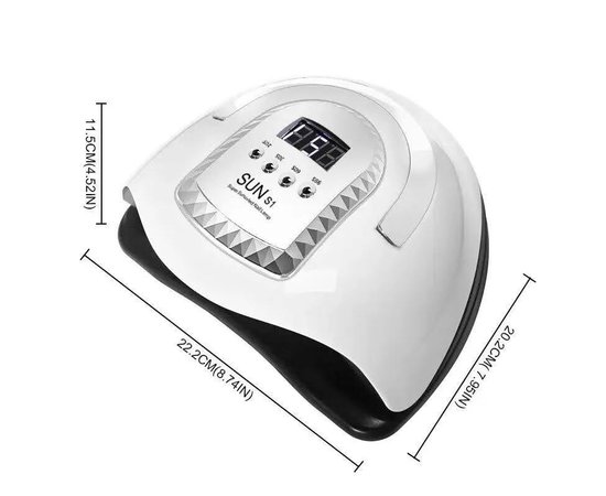 Изображение 9 UV/LED лампа Sun S1 для сушки гель лака, геля (с таймером, сьемное дно), 280 Вт.