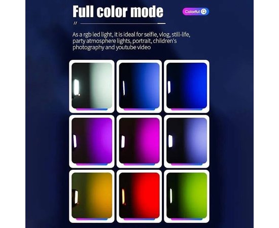 Изображение 9 Накамерный свет Р5-RGB (7,5х7,5см) на 5 Вт. со встроенным аккумулятором (1800mAh) для видео и фотосьемки