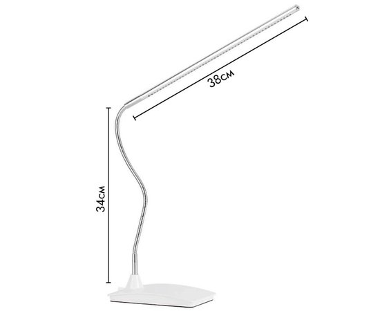 Изображение 4 Настольная LED лампа FX-019B (10 Вт.) на гибкой ножке и подставке - для дополнительного освещения