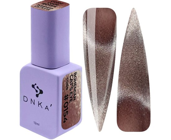 Изображение  Nail gel polish DNKa Bohemian Cat's Eye No.0154, 12 ml, Volume (ml, g): 12, Color: 0154